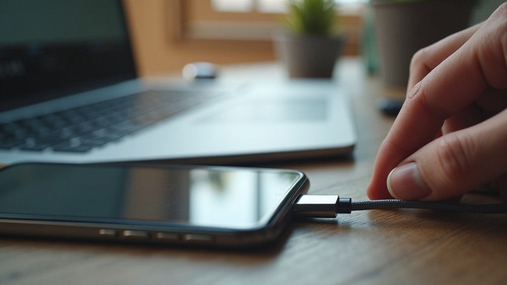 prijenos datoteka s telefona na prijenosno računalo putem USB-a